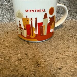 Montreal Skyline Mug - Red and White
